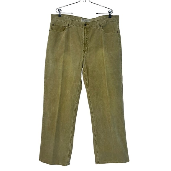 Steve & Barry's Other - VTG Steve & Barry’s Wide Leg Corduroy Pants Mens Sz 38X31 Khaki Skater Y2K